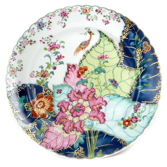 Mottahedeh Tobacco Leaf Dessert Plate