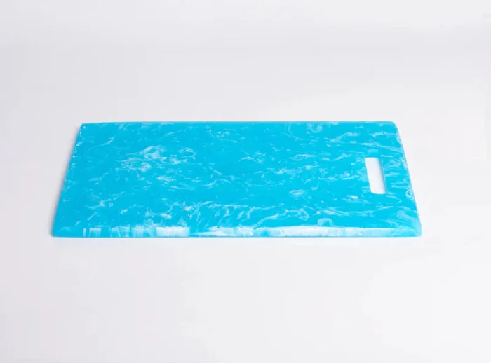 Nashi Home Resin Aqua Swirl Rectangle Large Chopping Board