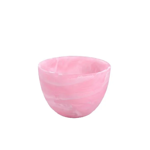 Nashi Home Resin Pink Swirl Deep Medium Bowl