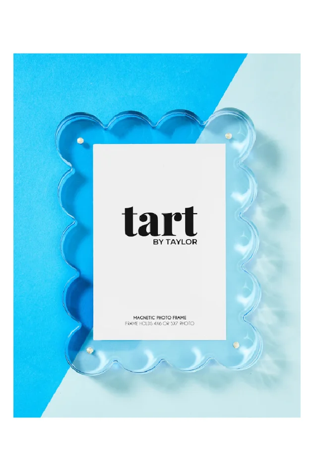 NEON BLUE ACRYLIC PICTURE FRAME