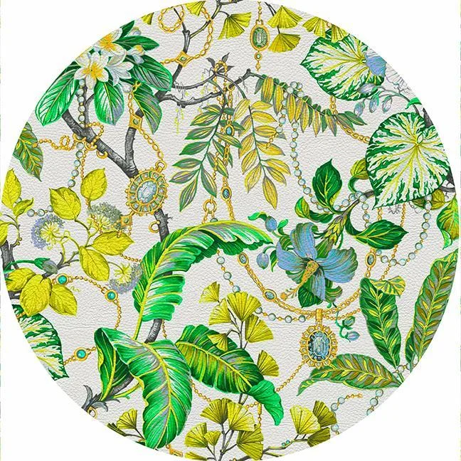 Nicolette Mayer Plumeria Lemon 11.5*14.5 Acrylic Tray