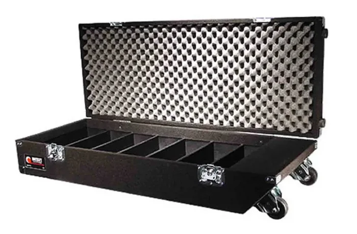 Odyssey CCD320PW Pro Carpeted CD Case with Wheels – Black