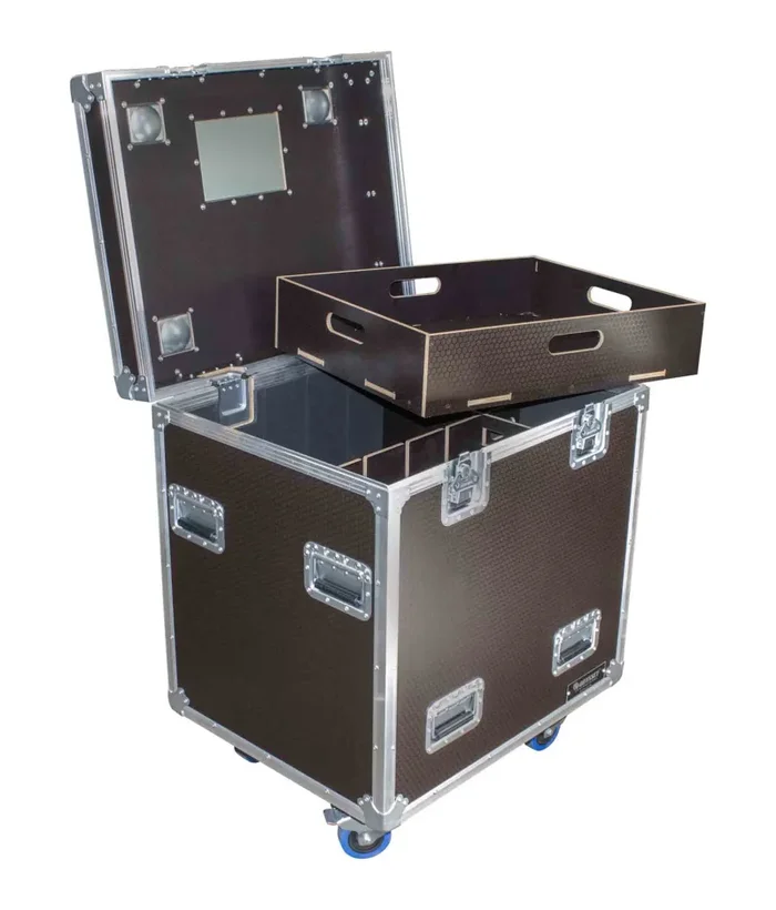 Odyssey OPT302436WBRN, Professional Brown Hex Board Utility Tour Trunk Case with Caster Wheels Online now