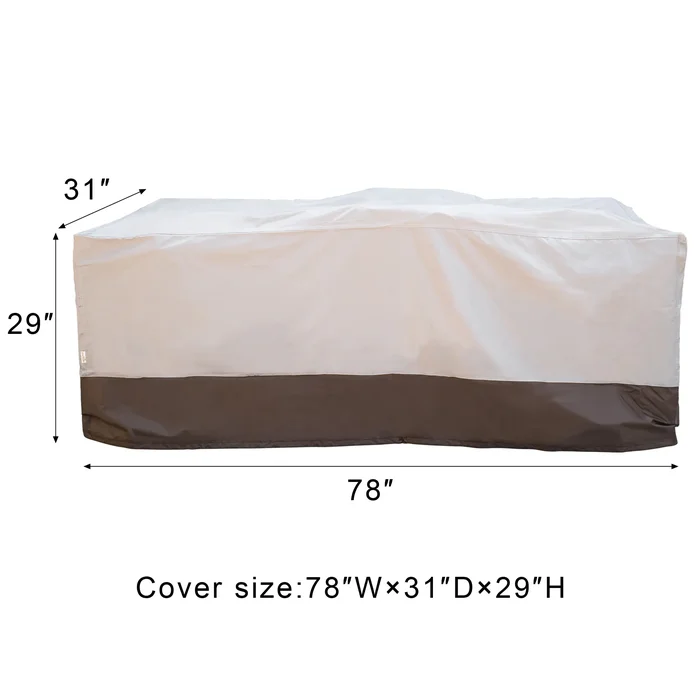 OVIOS Patio Furniture Sofa Chair Protective Cover