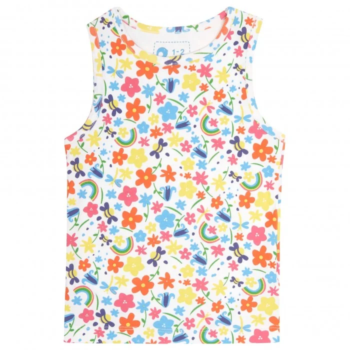 Pajama Vest Top – Rainbow Meadow