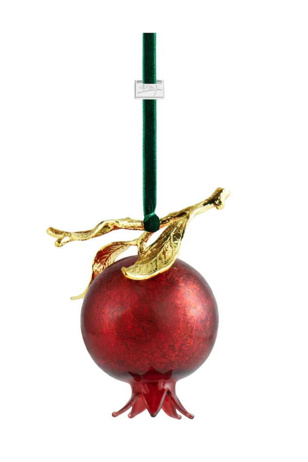 POMEGRANATE GLASS ORNAMENT