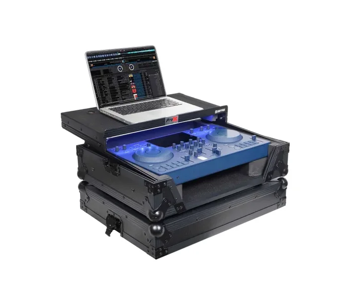 ProX XS-OMNISDUO LTBL LED, ATA Flight Case for Pioneer Alpha Theta OMNIS-DUO DJ Controller – Black