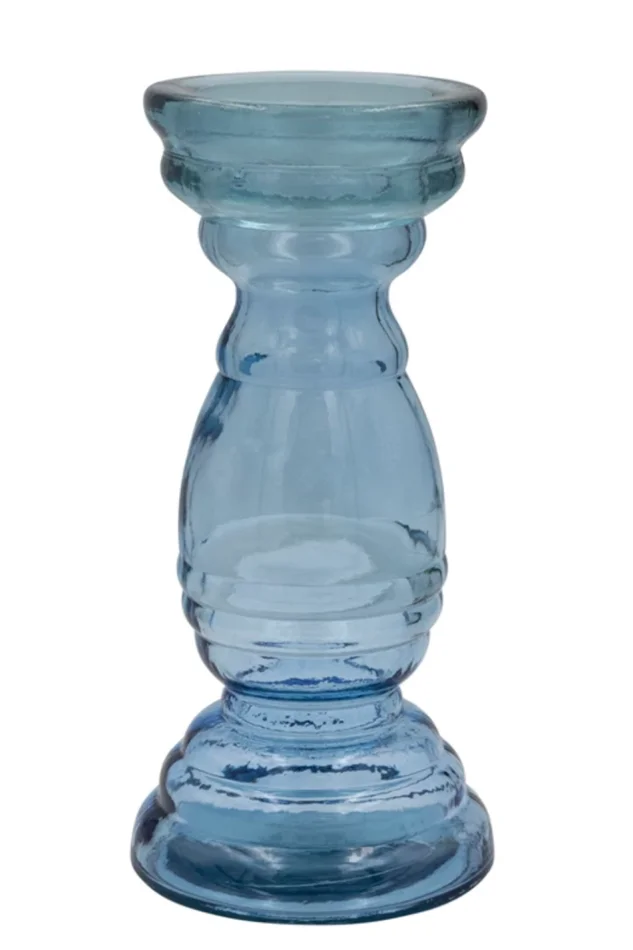 RECYLED GLASS CANDLE HOLDER