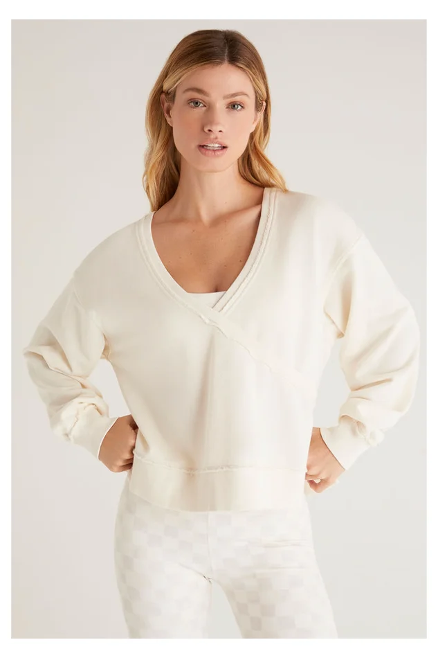 REVERSIBLE WASHED SWEATSHIRT