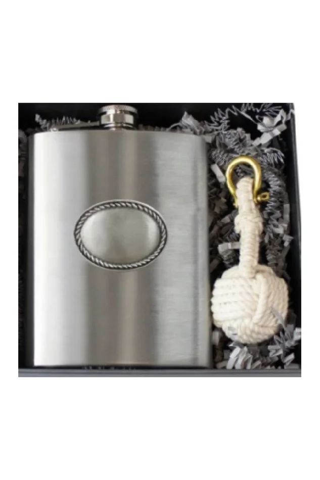 ROPE FLASK/KNOT KEY FOB SET