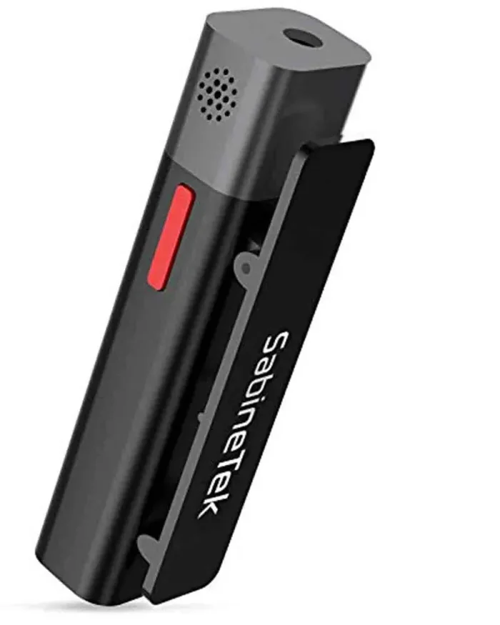 SabineTek SmartMike+ SCSM+BL Wireless Stereo Mic for Content Creators – Black