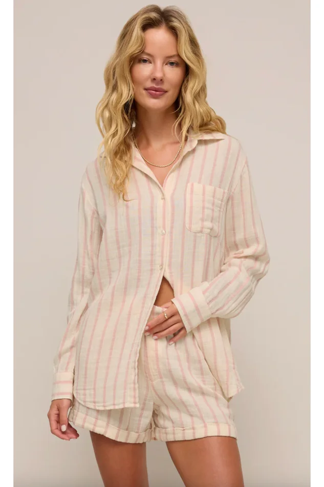 SATURDAY STRIPE SHIRT/MORNING STRIPE SHORT