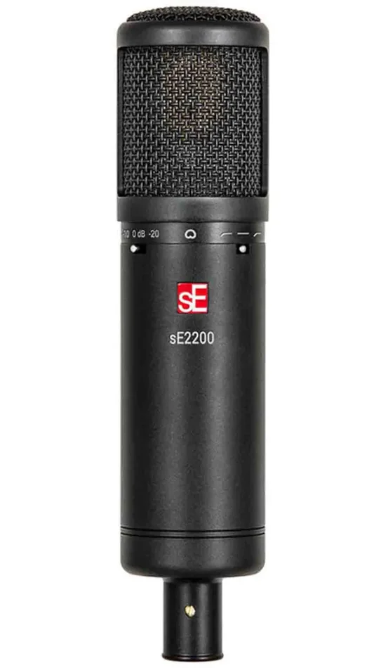 sE Electronics sE2200 Large Diaphragm Cardioid Condenser Mic with Shockmount and Filter