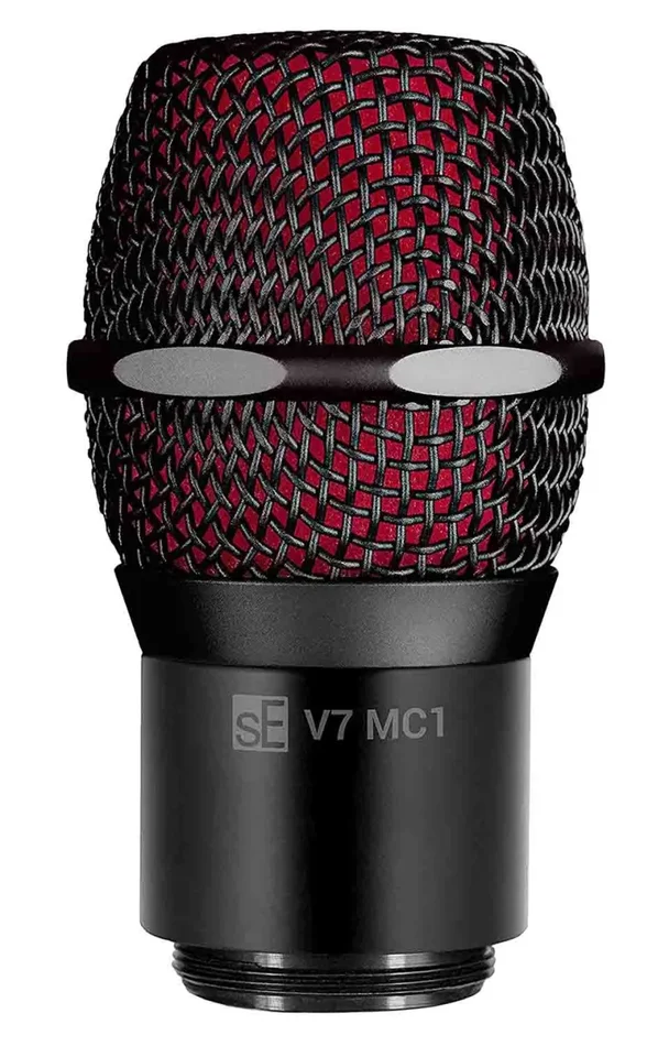 sE Electronics V7 MC1 BLACK Supercardioid Handheld Dynamic Microphone Capsule for Shure Wireless – Black