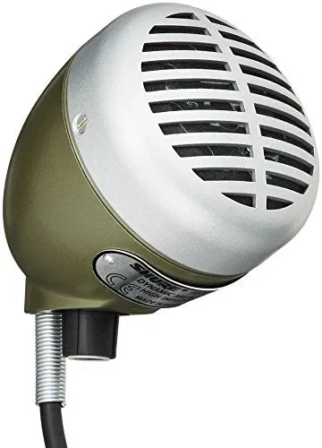 Shure 520DX, Omnidirectional Dynamic “Green Bullet” Microphone for Harmonica Discount - Image 2