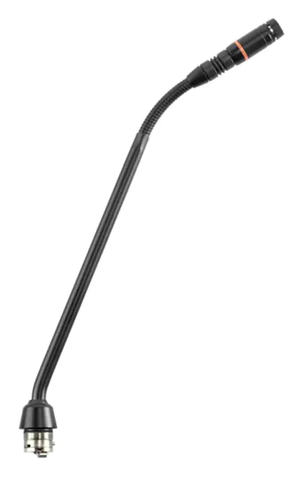 Shure MX410RLP Microflex 10″ Modular Gooseneck Microphone with Red Light on Top – Black