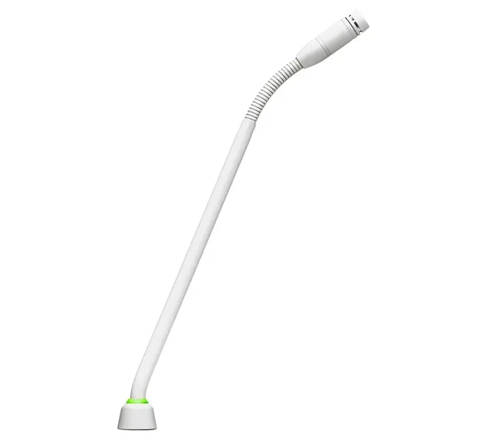 Shure MX410WLP/C-VBDL, Flexible Gooseneck Mic with Cardioid Capsule – White