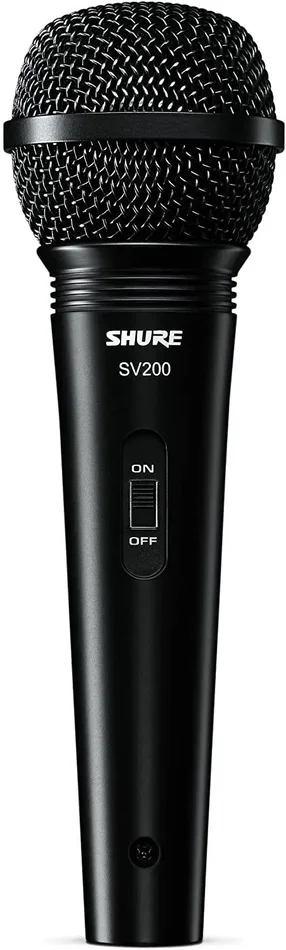 Shure SV200-WA Cardioid Dynamic Microphone with XLR-XLR Cable and Accessories
