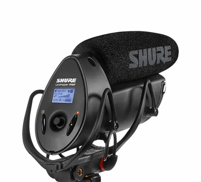 Shure VP83F LensHopper Camera-Mount Condenser Microphone with Integrated Flash Recording