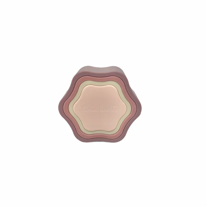 Silicone Stacker – Pale Pink Flower