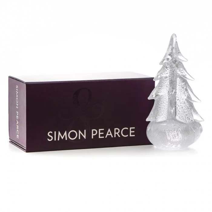 Simon Pearce 6″ Silver Leaf Evergreen