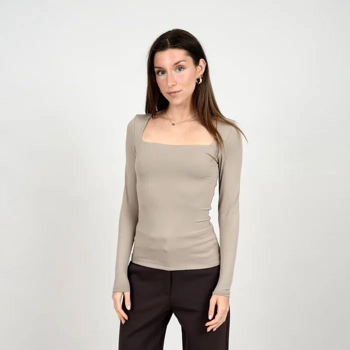 STACY SQUARE NECK LONG SLEEVE NOMAD