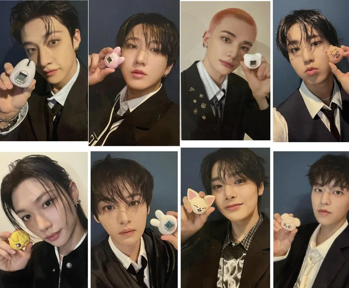 Stray Kids SKZOO x Tamagotchi OT8 Photocard Set
