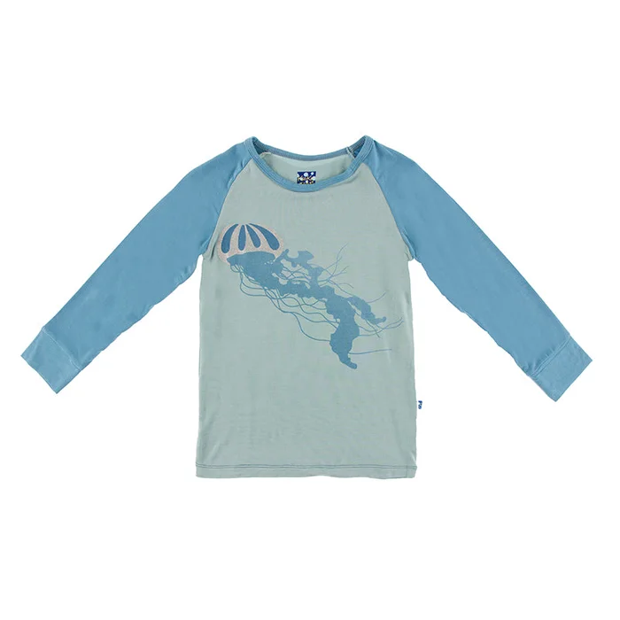 Tailored Fit Raglan Tee (Long Sleeve) – Jade Jellyfish