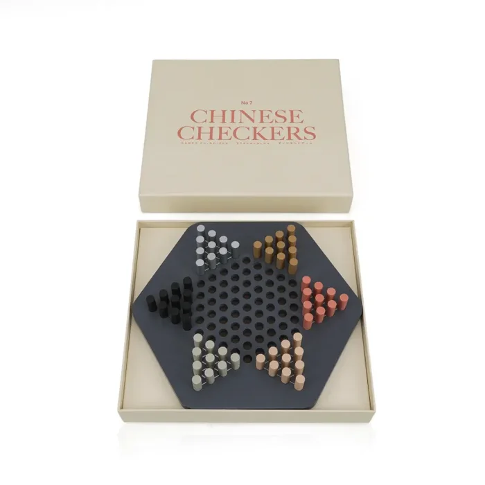Tan Chinese Checkers Box Set (A+D)