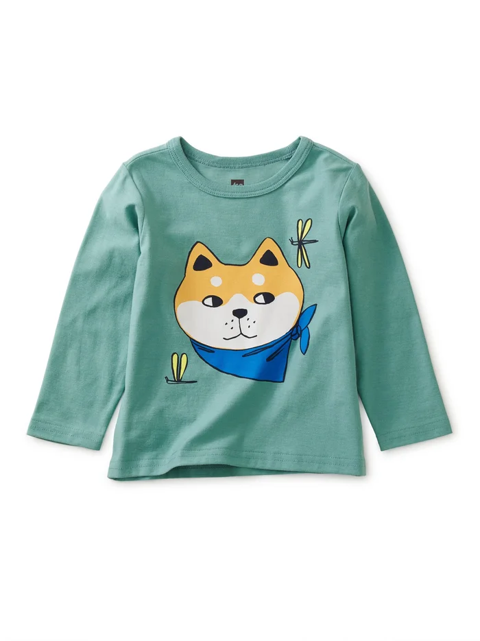 Tee (Long Sleeve) – Shiba Inu (Baby & Toddler Only)