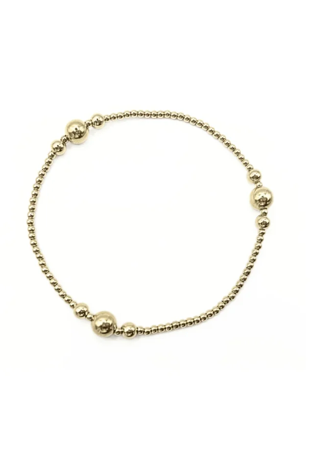 THE NANTUCKET COLLECTION #1 /14K GOLD- FILLED 2mm6 BEADED BRACELETS