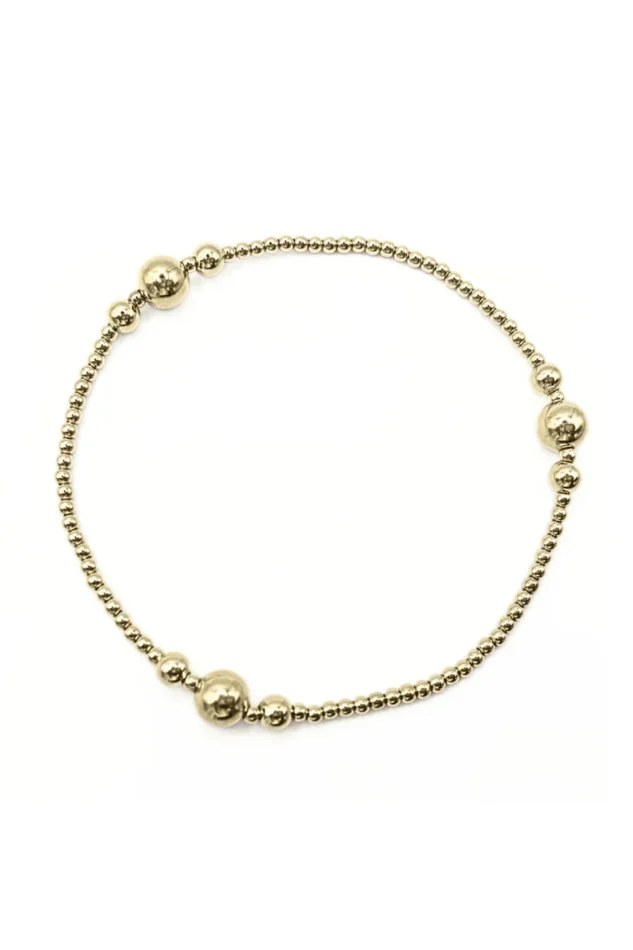 THE NANTUCKET COLLECTION #3/14K GOLD- FILLED BEADED BRACELETS