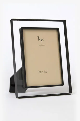 Tizo Design Lucite Clear With Black Trim Frame, 4*6