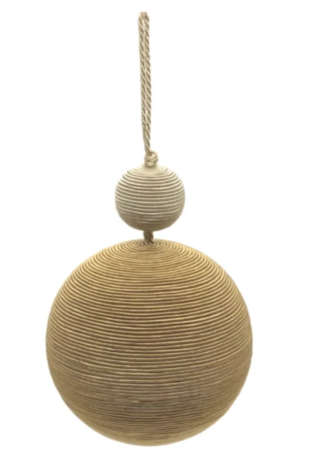 TWO TIER BAUBLE-GOLD