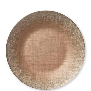 Vietri Glitter Glass Ginger Service Plate/Charger