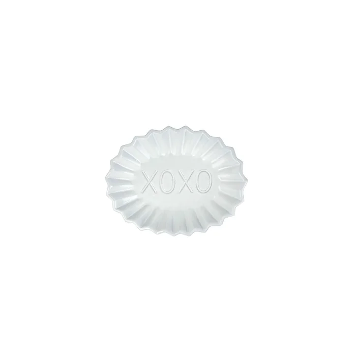 Vietri Incanto Pleated Xoxo Plate