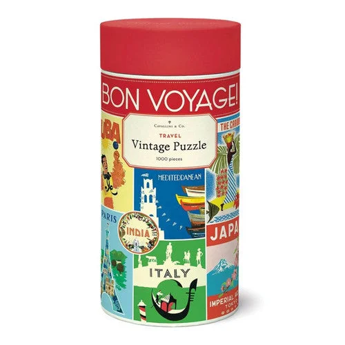 Vintage Travel 1,000 Piece Puzzle