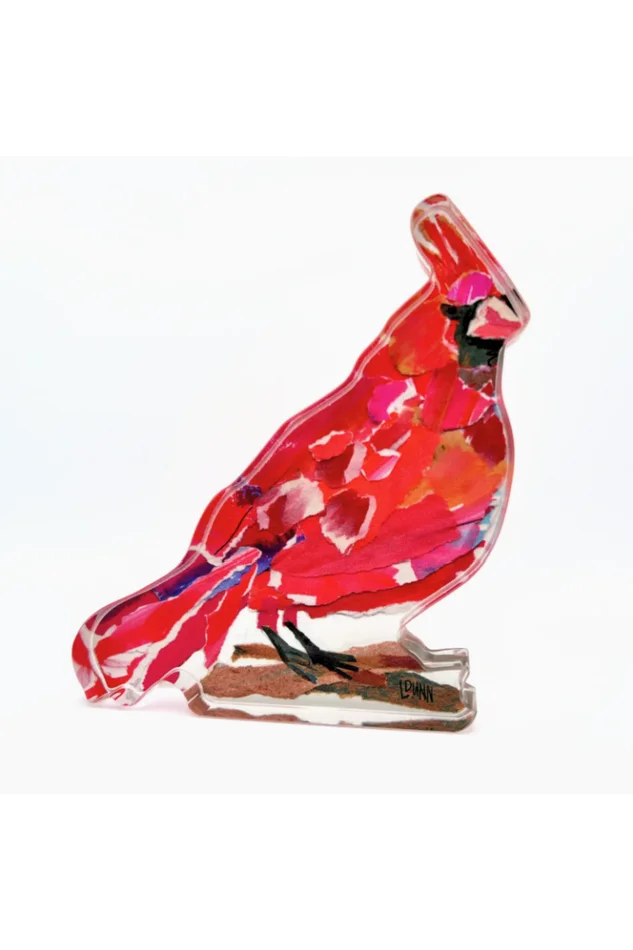 VISITING CARDINAL ACRYLIC BLOCK