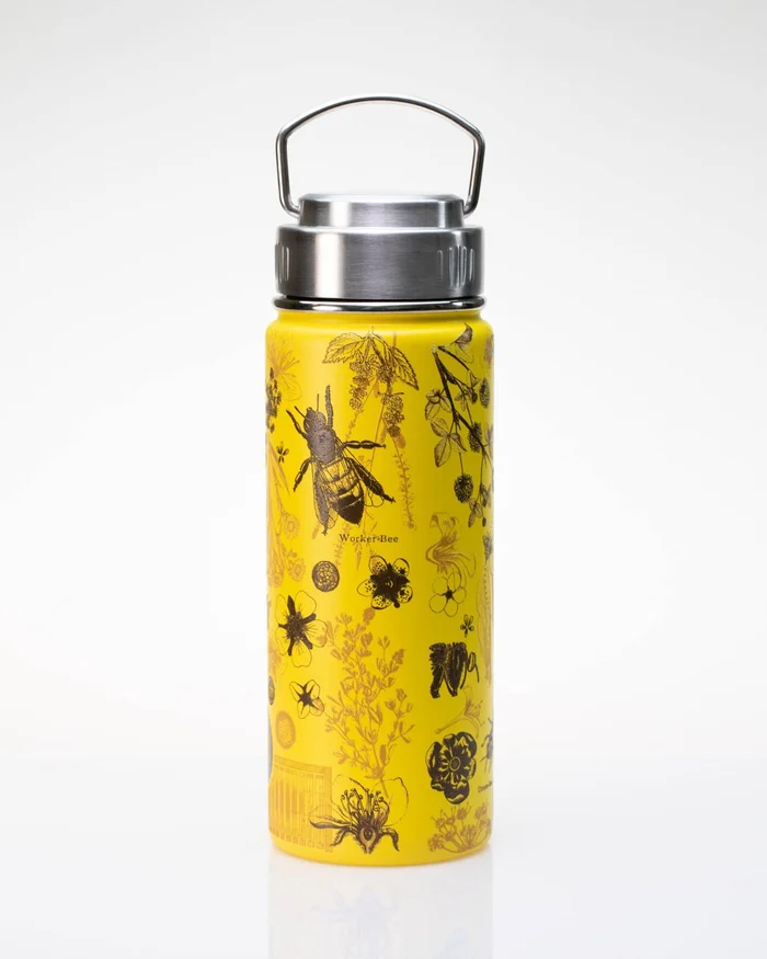 Water Bottle (Stainless Steel) – Honey Bee 18oz