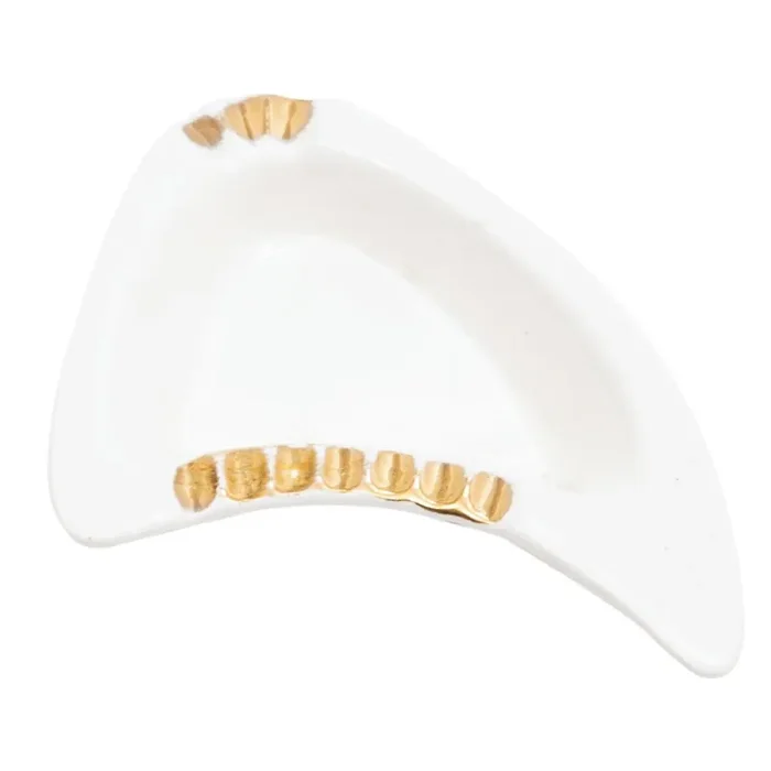 White and Gold Ashtray
