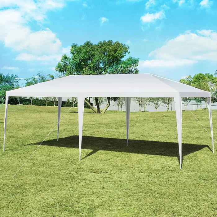 White Outdoor Canopy Tent and Shelter Pavilion – 10 x 20 Feet