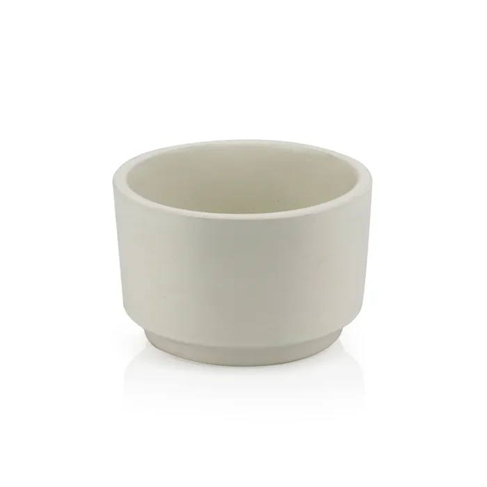 White Small Cylinder Planter Fashion