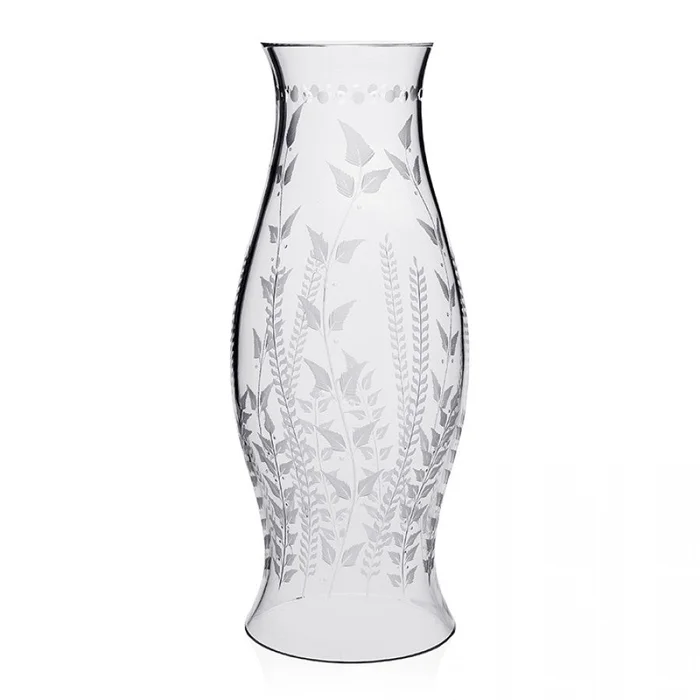 William Yeoward Crystal Fern Hurricane Shade, 21″