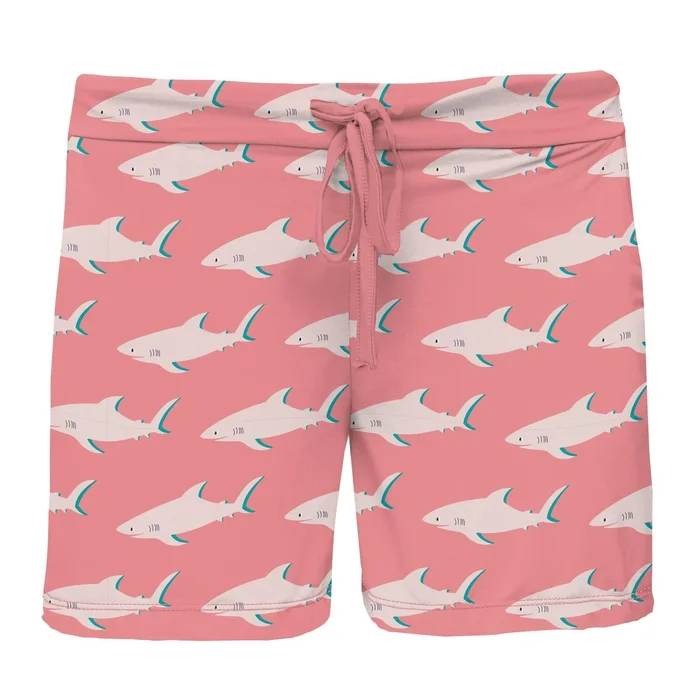 Women’s Lounge Shorts – Strawberry Sharky
