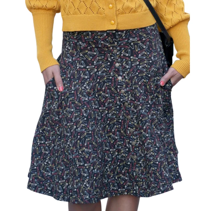 Women’s Skirt – Hiking In Craft Print