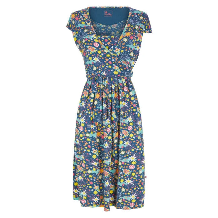 Women’s Wrap Dress – Galaxy