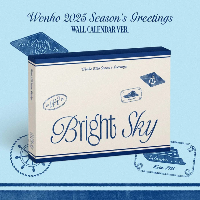 WONHO – 2025 SEASON’S GREETINGS [BRIGHT SKY] WALL CALENDAR VER.
