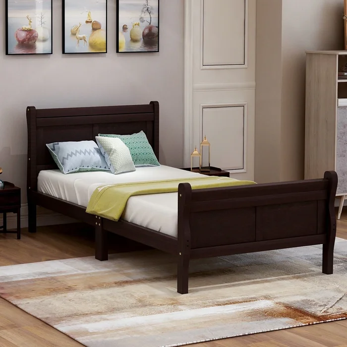 Wood Twin Frame Bed