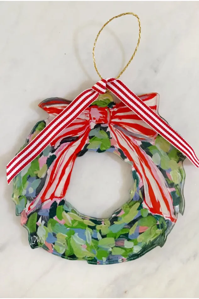 WREATH ACRYLIC ORNAMENT