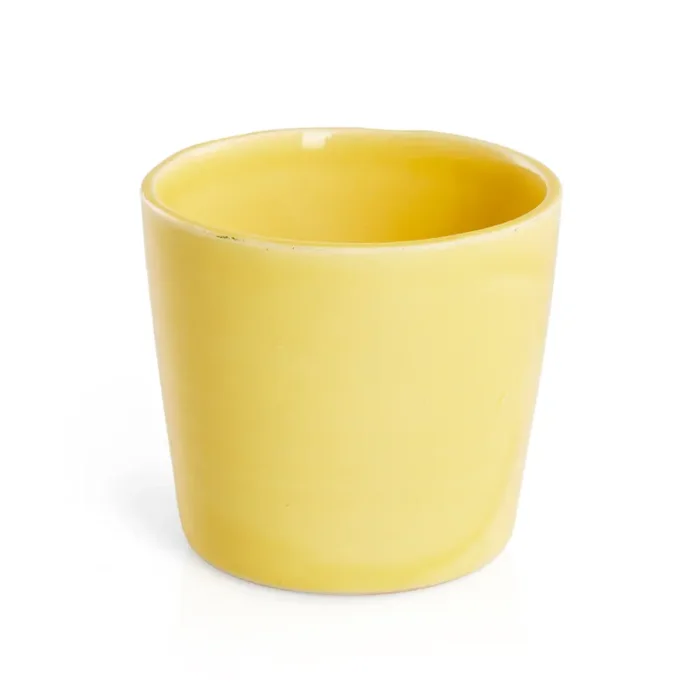 Yellow Glossy Ceramic Planter – Small
